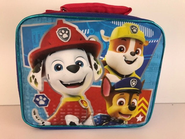 Paw Patrol Insulated Lunch Box Chase Rubble Marshall Zuma Rocky Skye ...