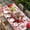 Pink Red, variant on Pink Valentine's Day Table Cloths for 6 Foot Rectangle Tables, Love Heart Truck Roses Gnomes Patio Waterproof Elastic Fitted Tablecloths, Washable Rectangular Table Cover for Camping
