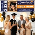thumbnail image 3 of Graduation Banner Class of 2026 Custom Grad Banners with Your Name Photo Graduation Yard Custom Grad for Outdoor Indoor, 3 of 8