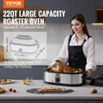 thumbnail image 4 of Electric Roaster Oven 22 QT - 1450W Large Capacity Turkey Oven with Self-Basting Lid, Defrost & Warm Settings, Adjustable Temperature Control, Removable Roasting Pan & Rack, Fits 26 lb Turkey, 4 of 11