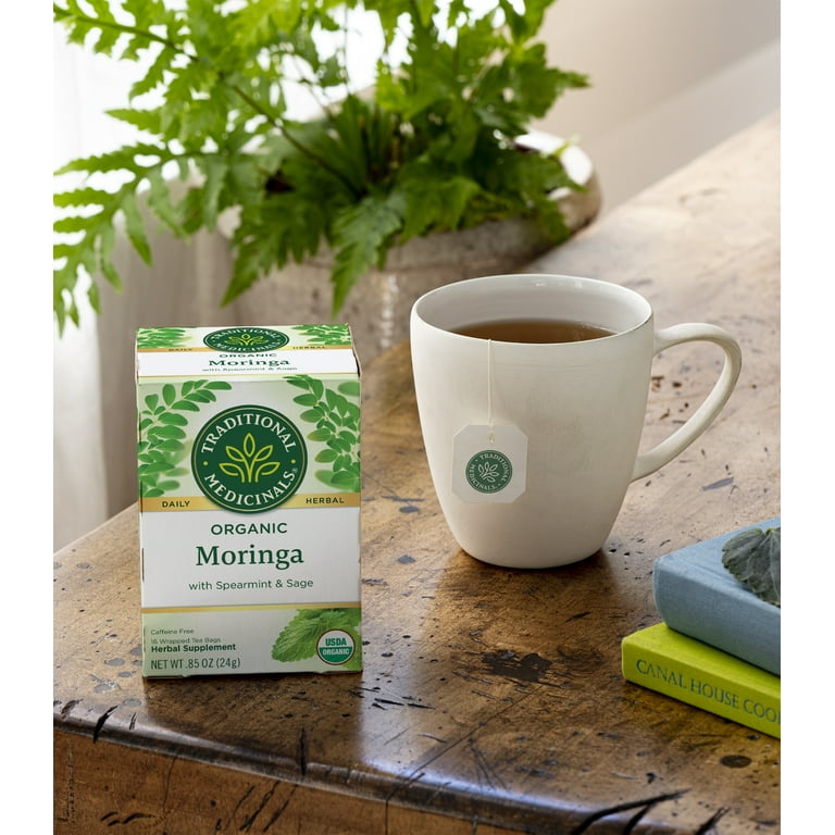 Traditional Medicinals Organic Spearmint Caffeine Free Herbal Tea Bags