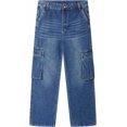 thumbnail image 5 of GrmtClth Men's Baggy Jeans Elastic Waist Jean Pants with Drawstring Relaxed Fit for Casual Daily Wear Cargo Pants with Pockets 2XL, 5 of 7