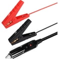 thumbnail image 2 of CoolStuff Alligator Clamp to Cigarette Lighter Cable,14AWG 12V Cigarette Lighter Male to Battery Clips Adapter Extension Cord with 15A Fuse (6FT), 2 of 7