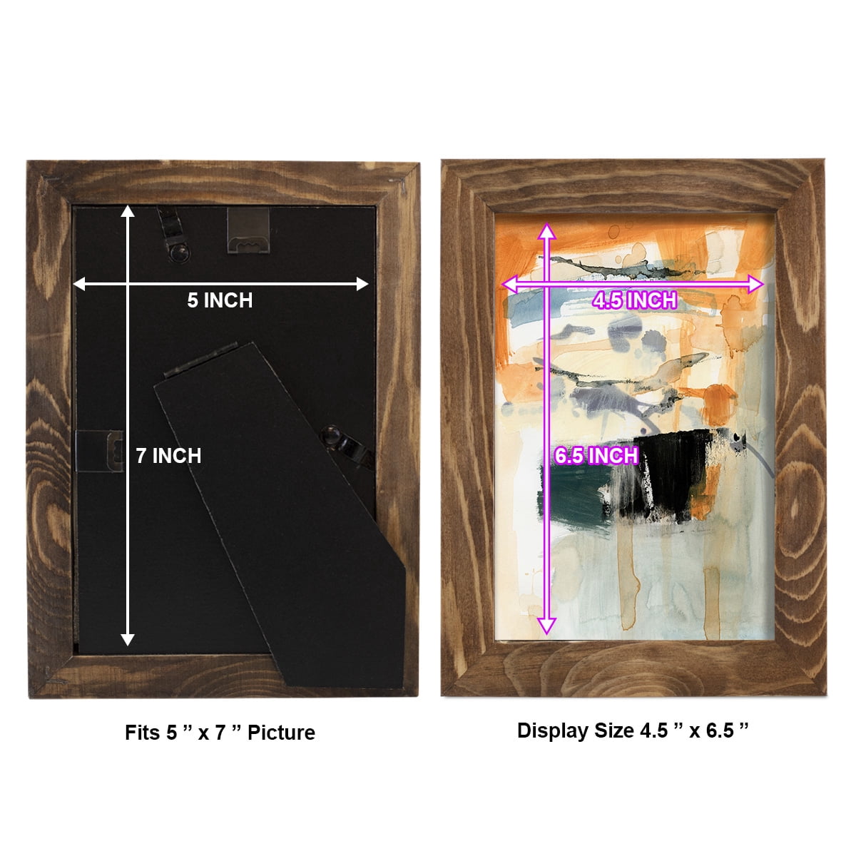 Seria I - Framed Print w/glass - Walnut