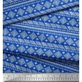 thumbnail image 2 of Soimoi Georgette Viscose Fabric Aztec African Printed Craft Fabric by the Yard 42 Inch Wide, 2 of 3