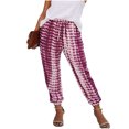 thumbnail image 2 of Guieoi Winter Pants Wide Leg Sweatpants Women Women Casual High Waist Tie-Dye Stripe Running Loose Pencil Pants, 2 of 3