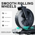 thumbnail image 3 of Chariot Pliable et Rabattable, Chariot Pliant avec Roue Robuste avec Capacité de Charge de 180 Lb Chariot Utilitaire Léger pour le Camping pour g, 3 of 9