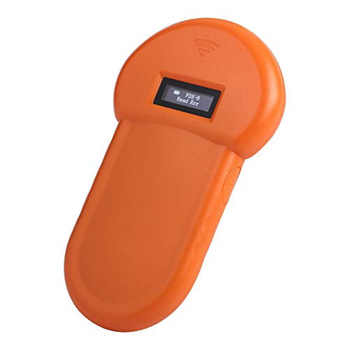 134.2 kHz RFID Handheld Electronic Pet Scanner animaux Microchip Reader Orange 