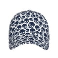 thumbnail image 2 of Yiaed black Skull white Print Cap Adjustable Size for Running Workouts and Outdoor Activities All Seasons, 2 of 5