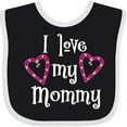thumbnail image 3 of Inktastic I Love My Mommy Hearts Boys or Girls Baby Bib, 3 of 4