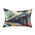 thumbnail image 7 of Yayeee Pillowcase King Size Set of 2 Satin Wrinkle Resistant Pillow Case, Evening Mountain Road, 7 of 7