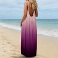thumbnail image 4 of DHFJKG Summer Dress Women Sleeveless Gradient Backless Spaghetti Strap Flowy Boho Beach Maxi Dress Trendy Dresses, 4 of 5