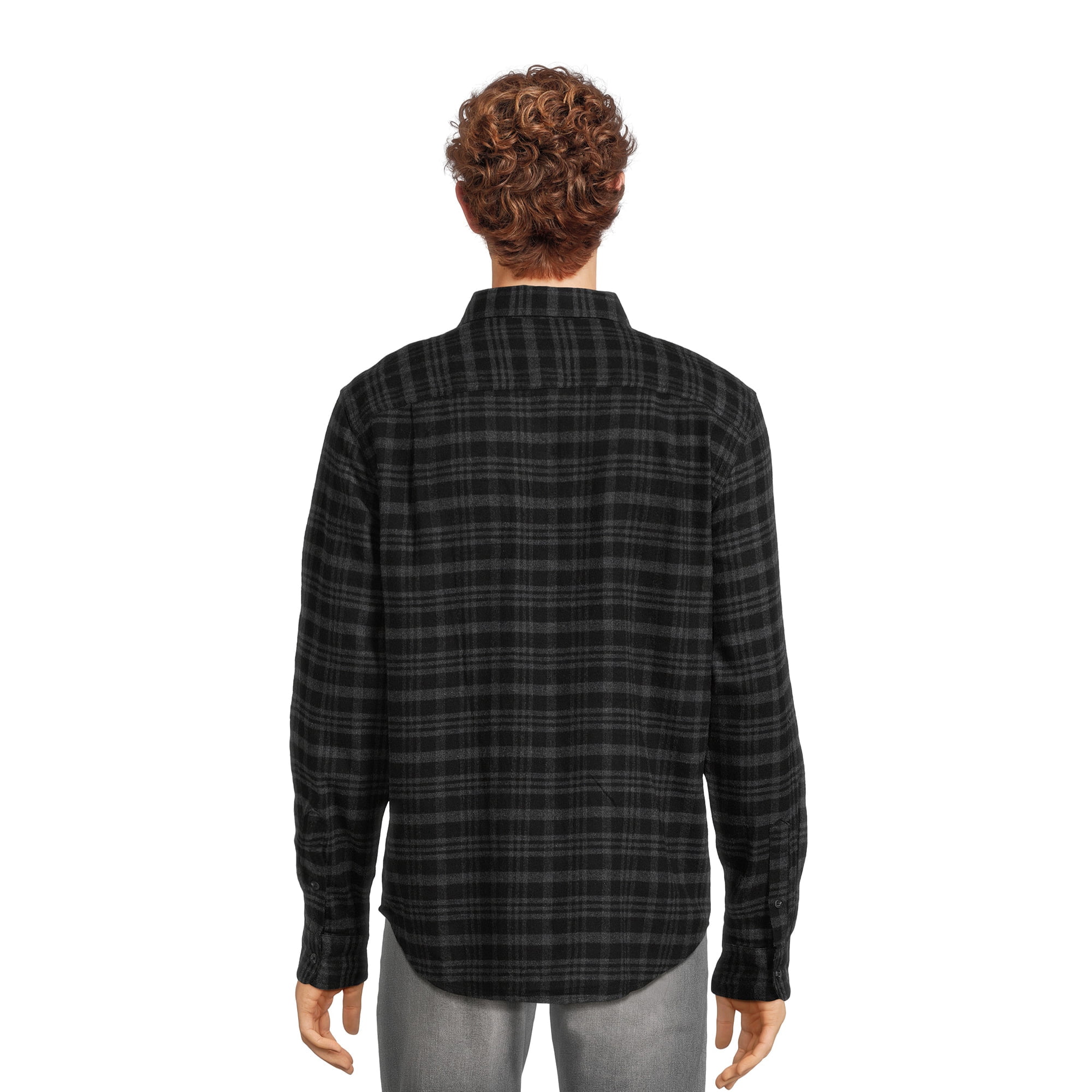 George Men's Long Sleeve Flannel Shirts, 2-Pack, Sizes S-2XL