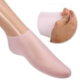 thumbnail image 3 of Unique Bargains 1 Pair Moisturizing Gel Socks Cracked Foot Care Protector Ankle Silicone Socks L Size Pink, 3 of 6