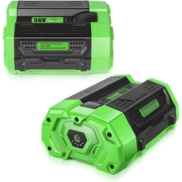 2 Packs Replacement EGO BA2800 Power 56V 5.0Ah Lithium-Ion Battery for All 56V Equipment