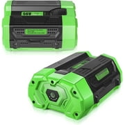 2 Packs Replacement EGO BA2800 Power 56V 5.0Ah Lithium-Ion Battery for All 56V Equipment