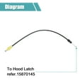 thumbnail image 3 of Cable de bloqueo de puerta lateral delantera para Chevrolet Silverado 2500 HD 2007-2014 No.25880301, 3 of 6