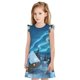 thumbnail image 1 of Fotbe Mountain Cottage In Snow Vestido de Dormir para Niñas de 3 a 10 Años, Mangas Cortas, Estilo Princesa, Pijama Camisón con Mangas Voladas-Small, 1 of 6