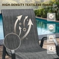 thumbnail image 6 of UDPATIO Patio Chairs Set of 6, Outdoor Dining Chairs High Back with All Weather Breathable Textilene, Metal Frame for Lawn Garden Backyard Deck, Dark Grey, 6 of 10