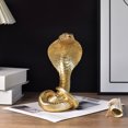 thumbnail image 6 of Resin Cobras Figurines Snake Statues Shelf Decors Accent Snake Decorative Objects Tabletop Centerpieces Home Decorations, 6 of 8