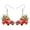 Red, variant on Cute Christmas Red Truck Earrings Acrylic Cartoon Christmas Tree Car Dangle Jewelry For Women Trendy Birthday Holiday Party Festival Gifts