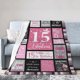 thumbnail image 1 of LHSHID Happy 15th Birthday Throw Blanket Soft Fuzzy Fleece Blanket For Couch Bed Living Room Decoration 40x50in, 1 of 6
