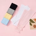 thumbnail image 3 of TELOLY 4Pairs Arm Sleeves,Skin Friendly UPF50+ Nylon Arm Sleeves for Kids,Color Match 11.8" Arm Sleeves,Yellow, 3 of 4