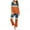 Orange, variant on biudgviw Womens Pajama Sets Trendy Color Block Long Sleeve Sleep T-Shirts Baggy Comfy Long Pants Loungewear Sleepwear Sets