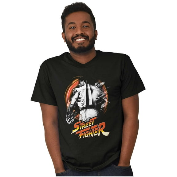 Street Fighter 90s Video Game Ryu Men's Graphic T Shirt Tees Brisco Brands S