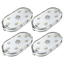 HOMEMAXS 4pcs Led Lights Car Interior Ambient Lighting USB Light for Automotive Decor Mini Trunk Lights