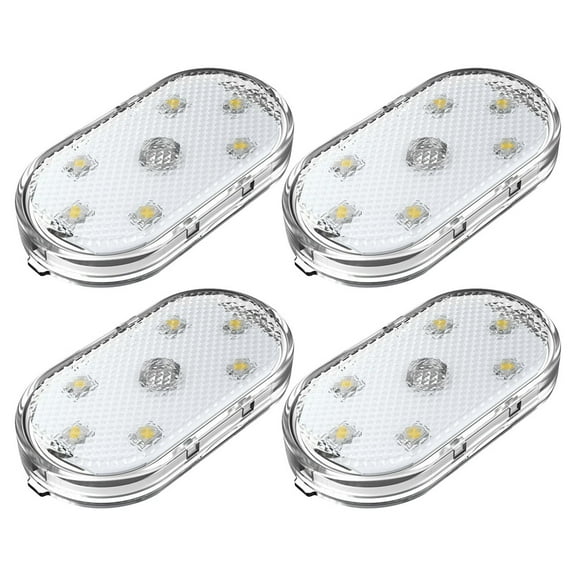 HOMEMAXS 4pcs Led Lights Car Interior Ambient Lighting USB Light for Automotive Decor Mini Trunk Lights