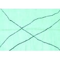 thumbnail image 1 of Ahgly Company Indoor Rectangle Solid Turquoise Blue Modern Area Rugs, 6' x 9', 1 of 4