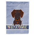 thumbnail image 1 of "Treasures Wire Hed Dachshund Welcome Flag Garden, pequeño, multicolor" Caroline's Treasures BB5710GF, 1 of 1