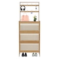thumbnail image 5 of Shoe Storage Cabinet, Flip Door Shoe Cabinet, Shoes Organizer (Tawny) 70*24*186cm, 5 of 17