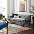 thumbnail image 3 of Modway Concur Tufted Performance Velvet Sofa in Dusty Rose & Black, 3 of 6