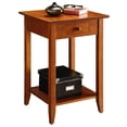 thumbnail image 3 of Pemberly Row Traditional Wood End Table with Drawer in Cherry, 3 of 6