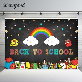  MEHOFOND 7x5ft Welcome Back to School Backdrop for Photography  Kids First Day of School Background Chalkboard Pencils Classroom School  Season Party Banner Decor for Teacher Student Photo Studio Props : Office