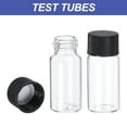 thumbnail image 4 of Uxcell 10ml Clear Glass Vials, 8 Pack Sample Vials with Screw Cap Reagent Media Bottle with Funnel Leak-Proof, 4 of 5