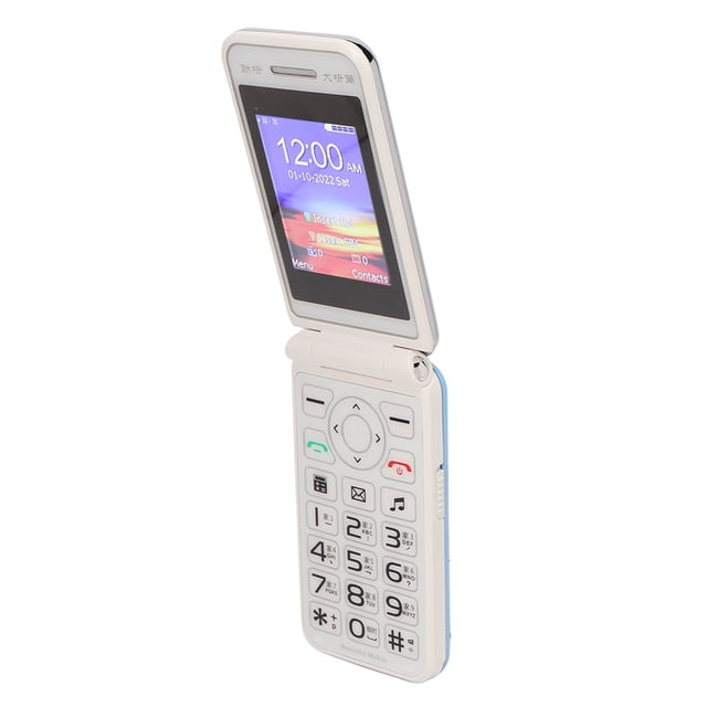 Teléfono Con Tapa Desbloqueado 2G, SIM Dual Con Pantalla A Color HD De 2,4 Pulgadas, Luz LED Clave, Teléfono Celular Con Tapa Con Batería De 6800 MAh Función SOS Red GSM Para