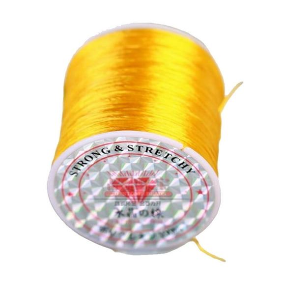 Xingzhi Rouleau de Corde de Tressage pour la Maison, Bracelet, Cordon, Remplacement, Perlage, Ligne Élastique, Bijoux, Bricolage, Fabrication, Artisanat, Fait Main, Or