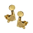 thumbnail image 2 of Guitar String Tuning Pegs Tuning Machines  Machine Heads Tuning Keys Oval Button 6 Right for Electric Guitar or Acoustic Guitar Chrome Black, 2 of 7