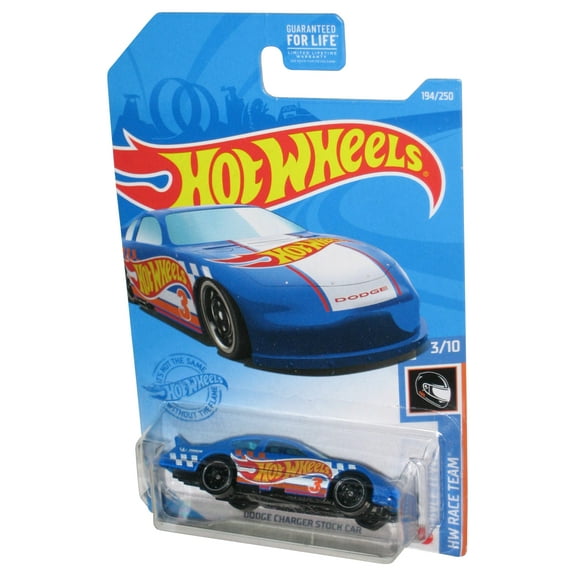 Hot Wheels HW Race Team 3/10 (2020) Blue Dodge Charger Stock Car 194/250