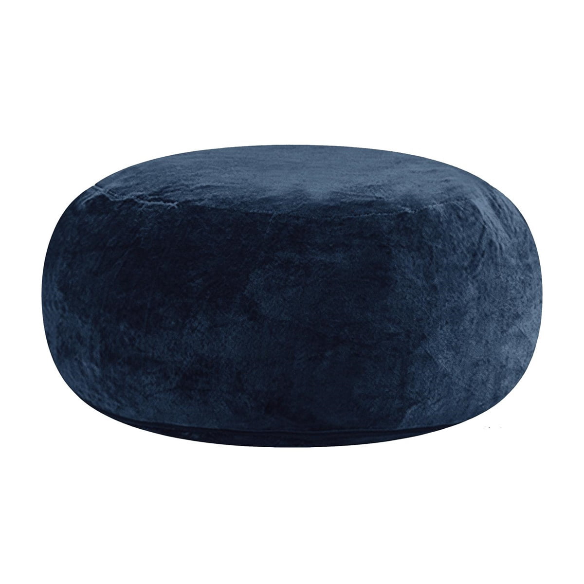 Hommoo 5FT Bean Bag Chair, Memory Foam Filling Soft Sofa with Flannel Cover, Round Sofa for Living Room, Bedroom, College Dorm, Blue