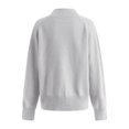 thumbnail image 4 of vigerkar Sweaters Women Polo Collared Knit Long Sleeve Pullover | Soft Lightweight Cozy Feel, Winter Dressy (Grey, XL), 4 of 7