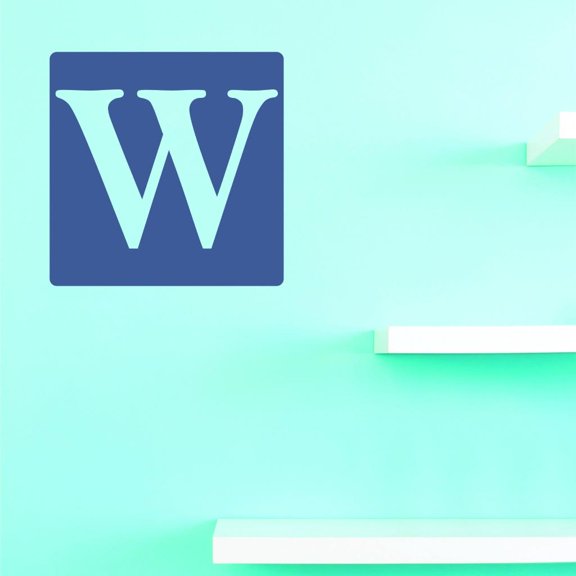 Custom Decals Alphabet Letter W Wall Art Size: 20 X 20 Inches Color: Multi