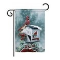 thumbnail image 2 of Breeze Decor 14096 Christmas Christmas Cardinals 2-Sided Vertical Impression House Flag - 28 x 40 in., 2 of 2