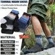 thumbnail image 4 of Calcetines térmicos de lana merino Sandsuced para hombre, 5 pares, 4 of 6