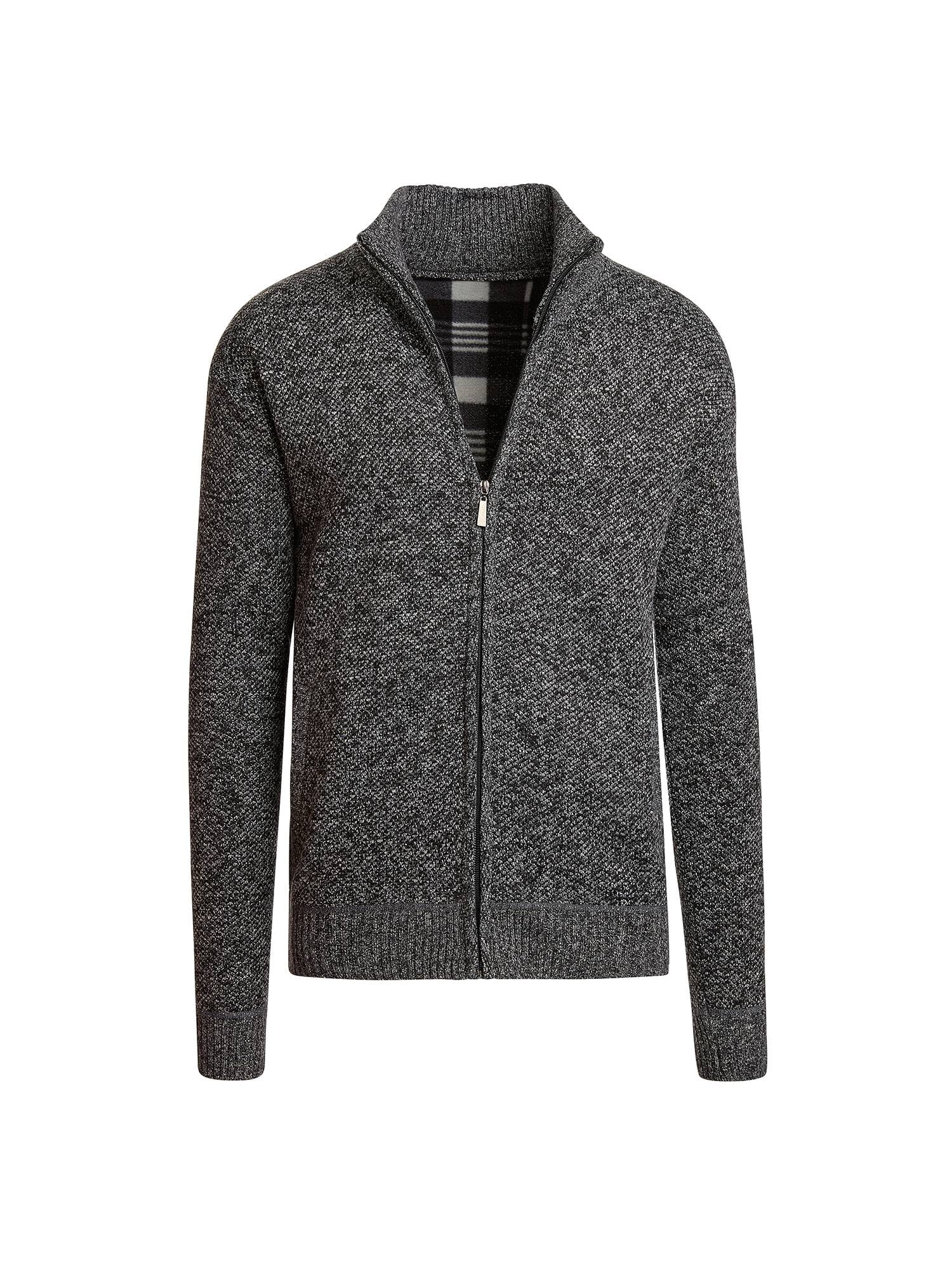 Alta Men's Casual Fleece Lined Full-Zip Sweater Jacket - Walmart.com