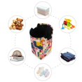 thumbnail image 7 of Yayeee Freestanding Laundry Hamper with Handle Collapsible Large Storage Basket for Clothes, Art Geometric, 7 of 7