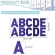 thumbnail image 2 of Uxcell Etiquetas de Letras, Calcomanías de Vinilo Autoadhesivas para Letras y Números para Manualidades de Arte Decoración del Hogar Azul Oscuro Brillante 48, 2 of 7